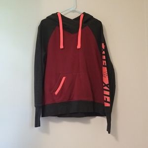 Fox Racing Women's Red and Gray Hoodie XL